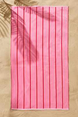 Pure Cotton Sand Resistant Striped Beach Towel from M&S