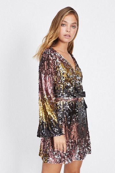 Petite Ombre Sequin Dress