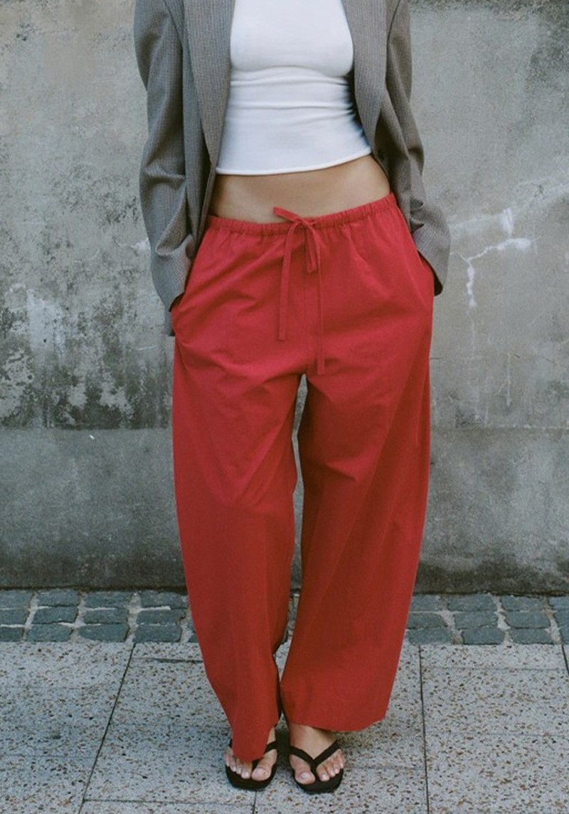 Scout Cotton Barrel Leg Pants 