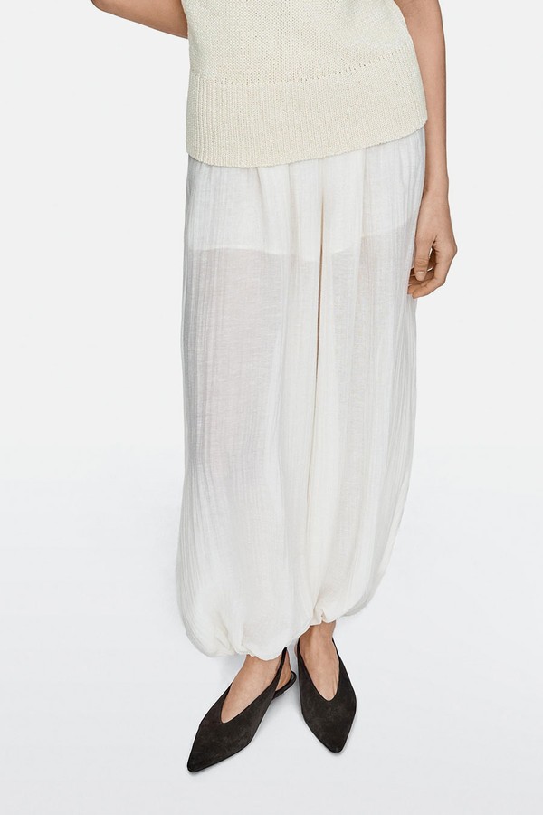 Split Suede Leather Slingback Shoes from Massimo Dutti