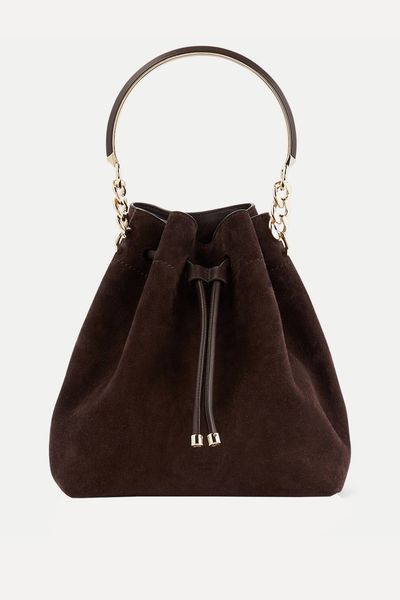 Bon Bon Suede Bucket Bag  from Jimmy Choo