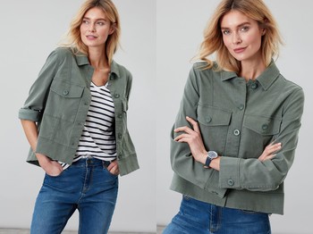 Bobbie Dipped Hem Swing Jacket