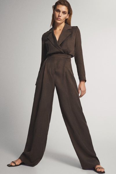 Flowing Cupro Jumpsuit from Massimo Dutti