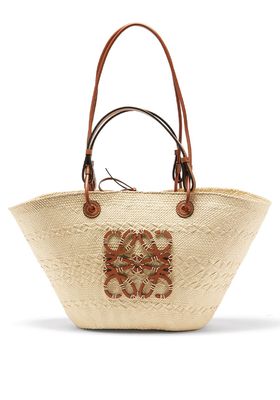 Anagram Iraca Palm And Leather Basket Bag from Loewe X Paula's Ibiza
