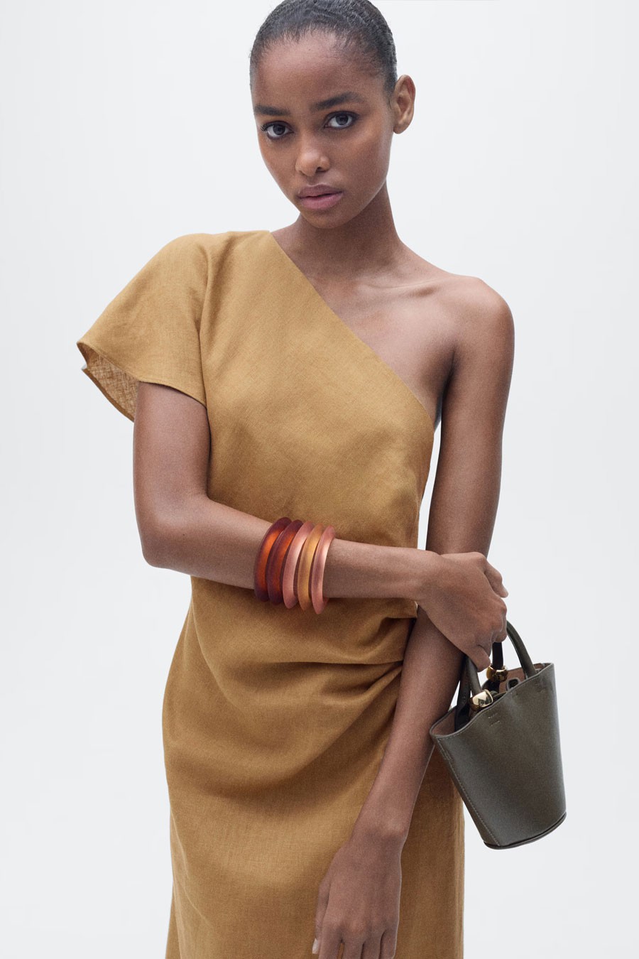 Asymmetrical Linen Dress from Mango