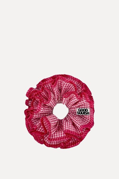 Baby Wilder Check Pattern Cotton Blend Hair Scrunchie from Good Squish