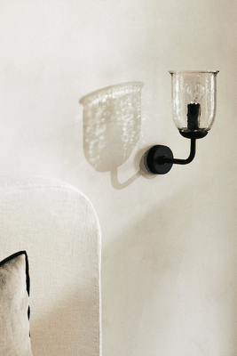 Small Glass Wall Lamp from Zara