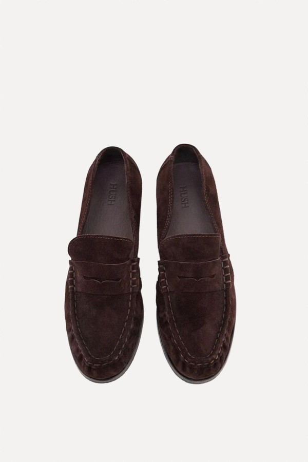 Suede Almond Toe Loafers