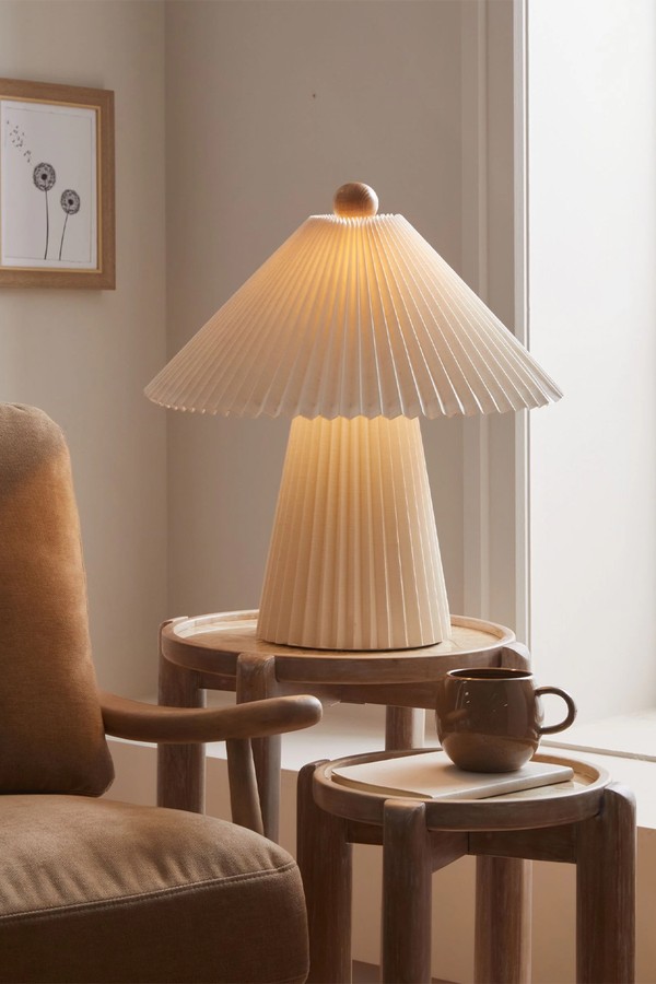 Lila Pleated Table Lamp from MADE.COM