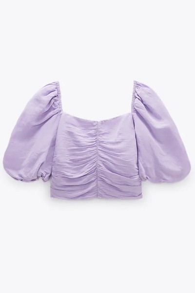 Draped Cropped Top from Zara