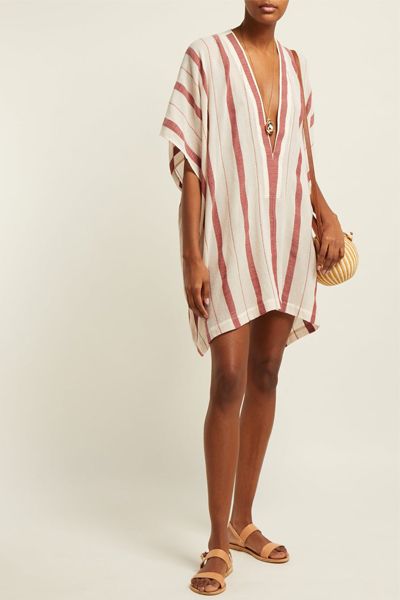 Buka Striped Cotton-Gauze Kaftan from Su Paris