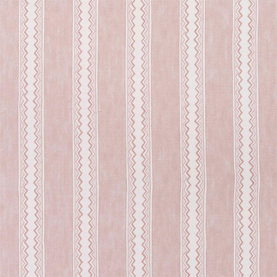 Zig Zag Stripe Fabric Rose