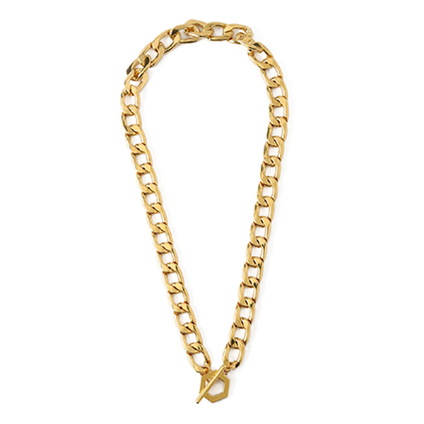 Chunky Hexagon T-Bar Necklace from Orelia