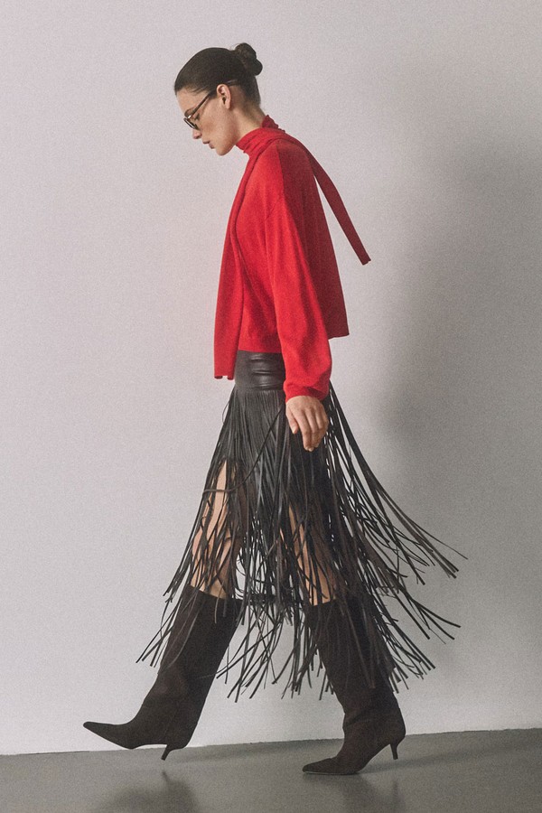 Skirt With Fringes from Reserved