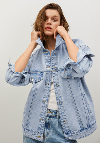 Oversized Denim Jacket from Mango