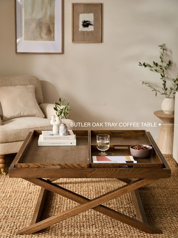 Butler Oak Tray Coffee Table