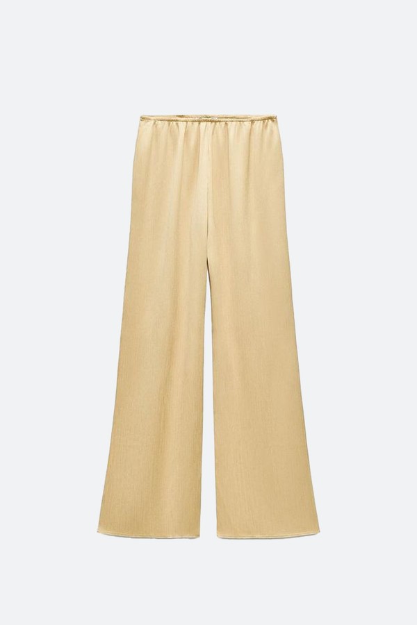 Finely Pleated Palazzo Trousers from Zara