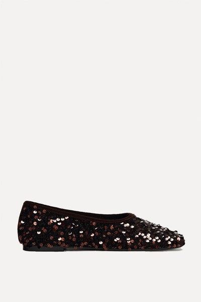 Sequin Ballerinas from Zara