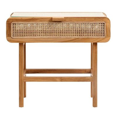 Retro Rattan Console Table from The French Bedroom Company
