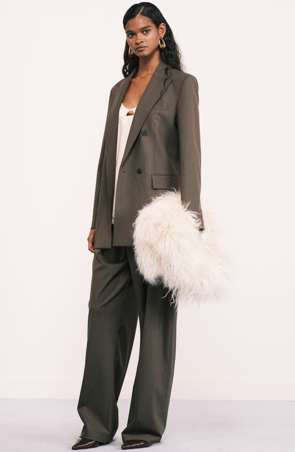 Iris Wool Mix Double Breasted Blazer Co-Ord from Mango