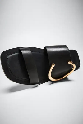 Buckle Leather Sandals from Mango