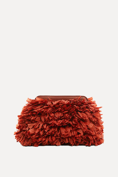 Fringed Clutch Bag from Mango