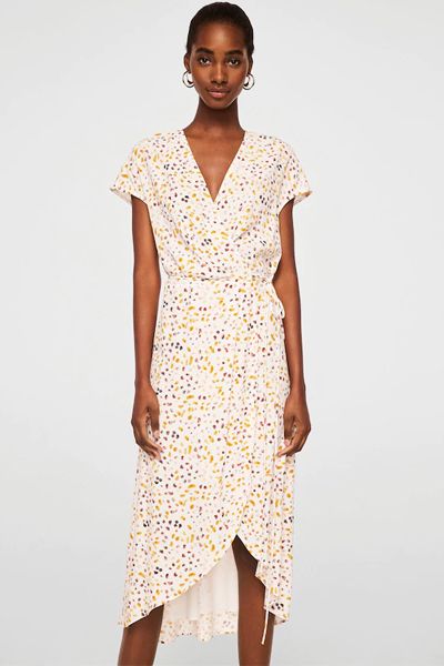 Print Wrap Dress from Mango