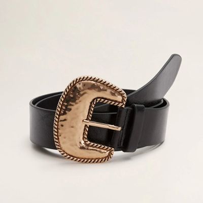 Embossed Buckle Belt from Mango