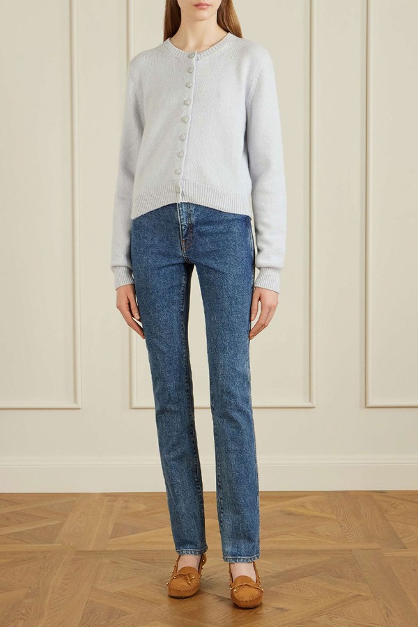 Daria High-Rise Slim-Leg Jeans from Khaite