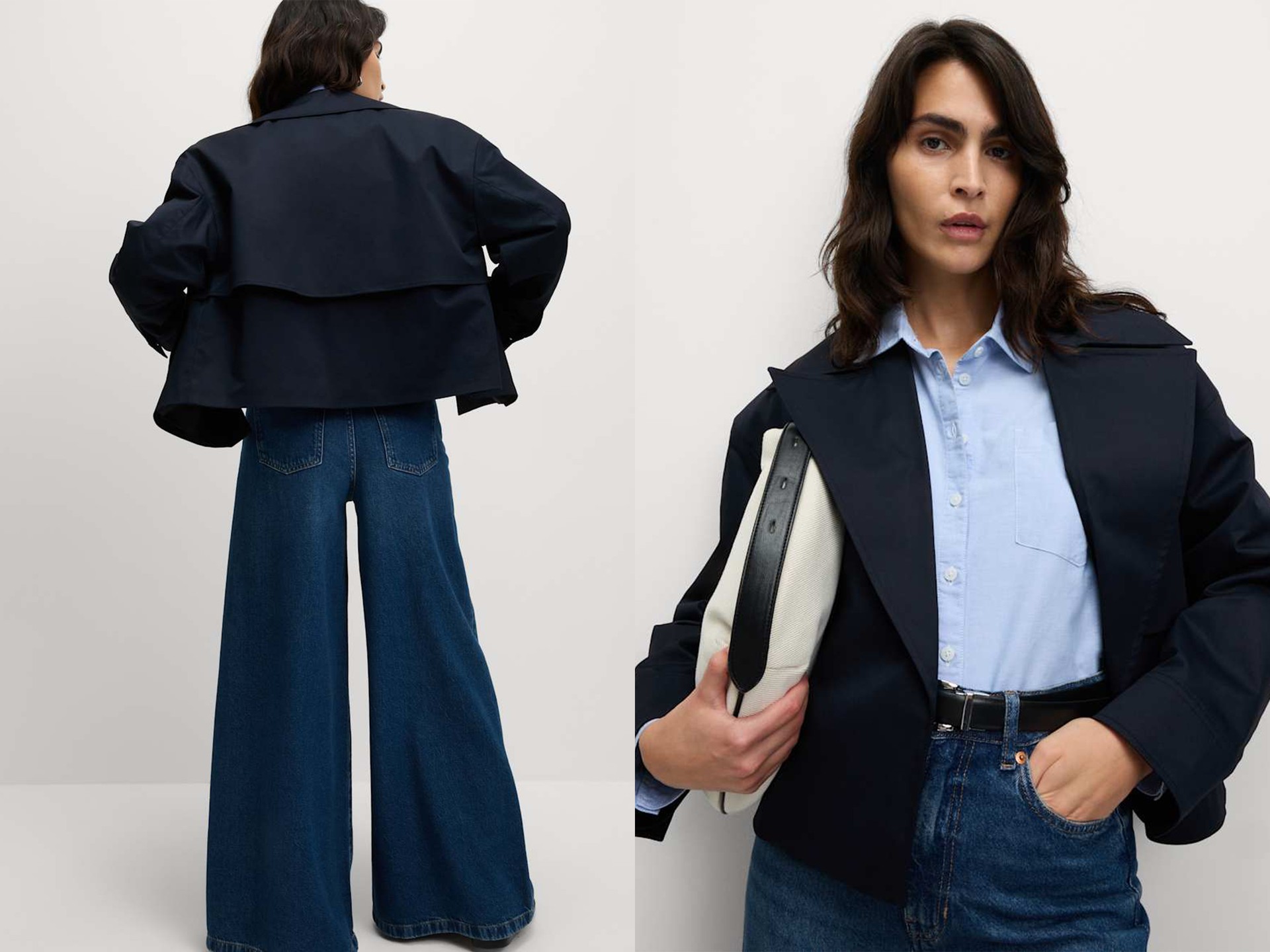 Cotton Rich Short Trench Coat from Marks & Spencer