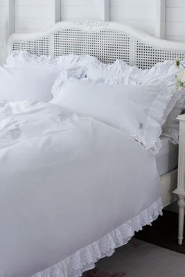 Shabby Chic Broderie Anglaise Ruffle Duvet Cover & Pillowcase Set from Next Home