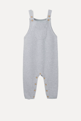 Knitted Organic-Cotton Dungaree  from The White Company 