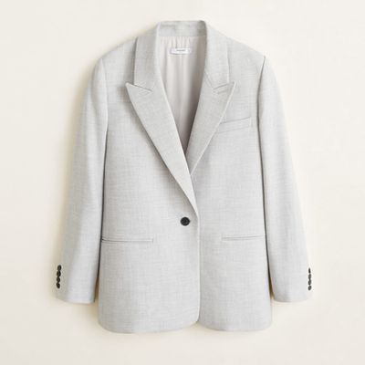 Flecked Structured Blazer from Mango