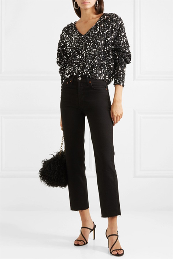 Masha Sequined Bouclé Top from Rotate Birger Christensen