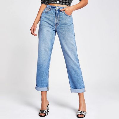 Mid Blue Boyfriend Jeans