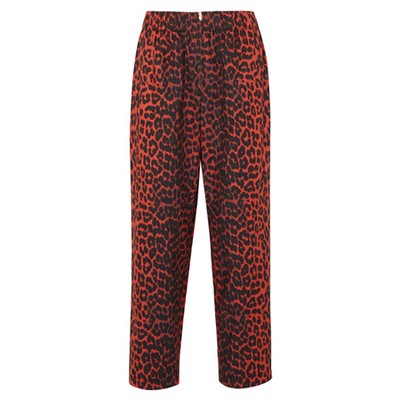 Bijou Leopard-Print Cotton-Twill Tapered Pants from Ganni 