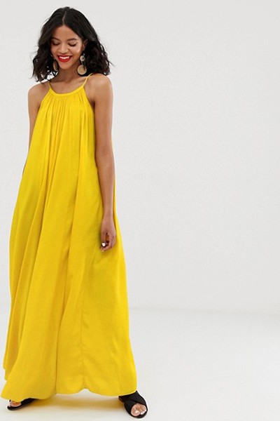 Rope Strap A-Line Maxi Dress