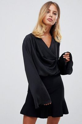 Cowl Neck Body In Satin from Asos