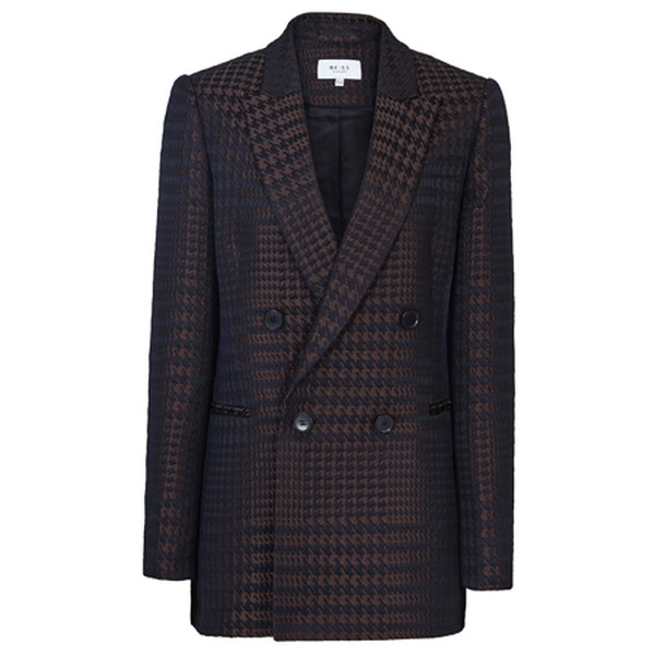 Houndstooth Check Blazer