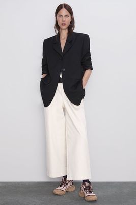 Wide Trousers With Belt from Zara