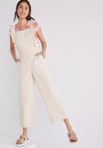 Maeve Ruffled Overalls from Anthropologie 