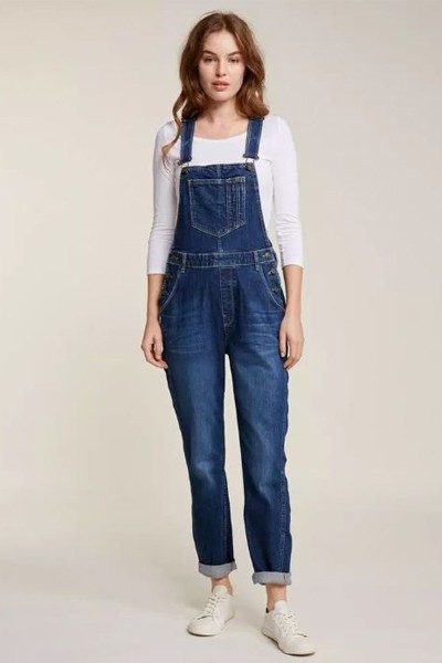 Mid Blue Denim Dungarees