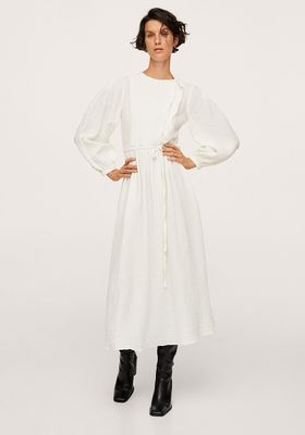 Textured Cotton-Blend Dress from Mango