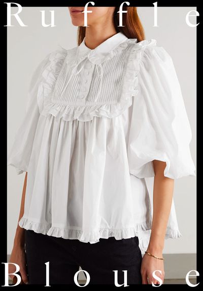 Oversized Ruffled Blouse from Joslin