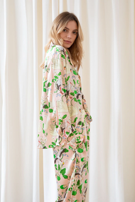Botanical Gardens Silk Pyjama Set from Karen Mabon