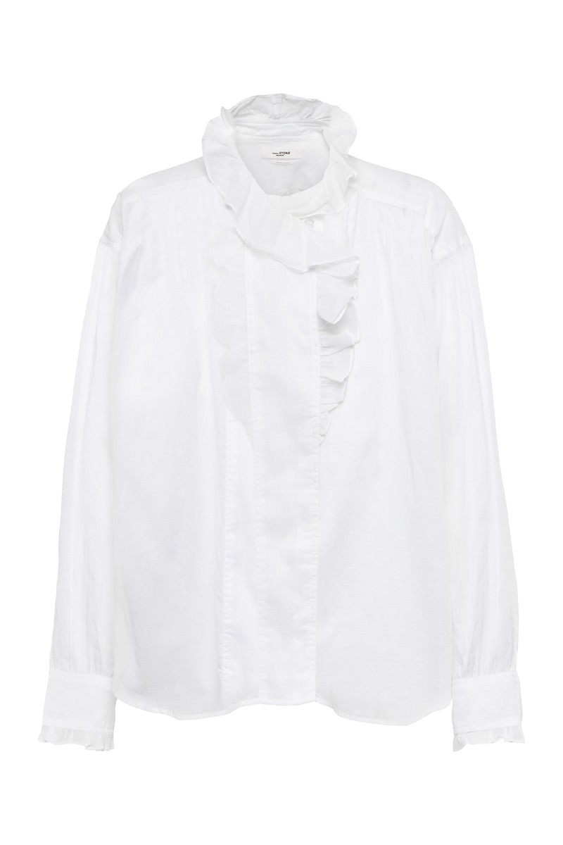 Pamias Ruffled Cotton Blouse from Isabel Marant Etoile