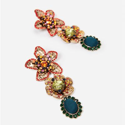 Floral Earrings from Uterqüe