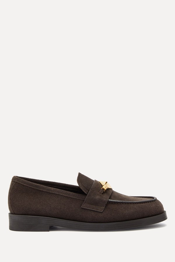 Maddie Diamond Suede Loafers from JIMMY CHOO