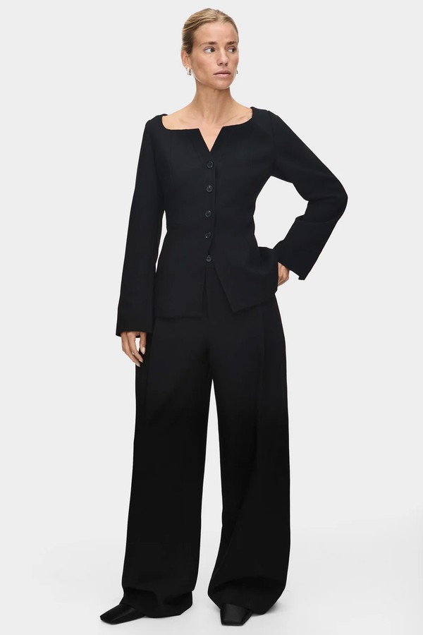 Genevieve Pleated Wide Leg Trousers from Aligne