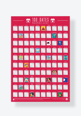 100 Dates Bucket List Scratch Poster from Gift Republic